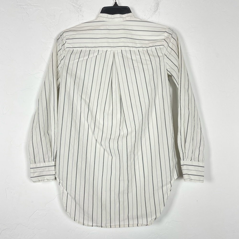 Madewell Tunic Pinstripe‎ Blouse The Perfect White - Picture 2 of 8